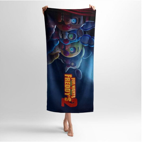 Полотенце с принтом «Пять ночей с Фредди 2. Ужас пиццерии. Five Nights at Freddy's 2. Pizzeria Horror»