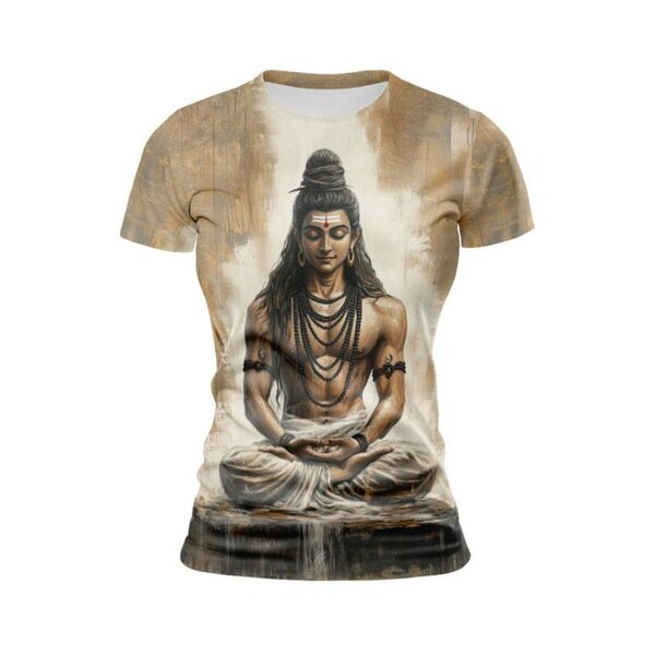 Футболка женская спортивная с принтом «Шива. Арт. Shiva. Art»