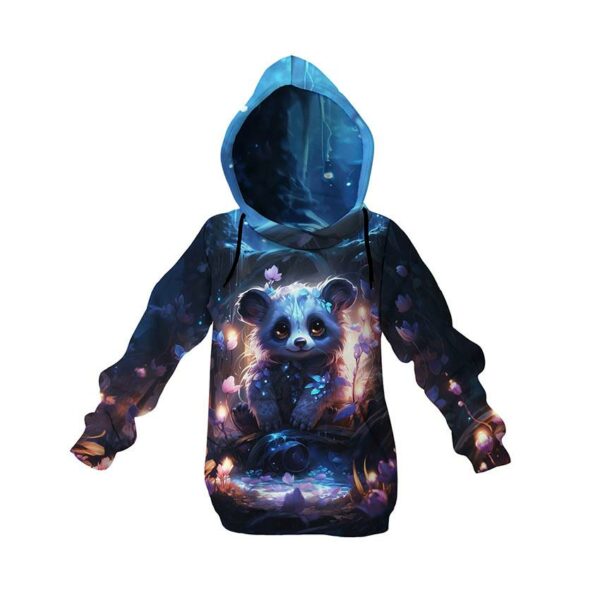 Худи детское с принтом «Панда. Сказочный лес. Арт. Panda. Fairytale forest. Art»