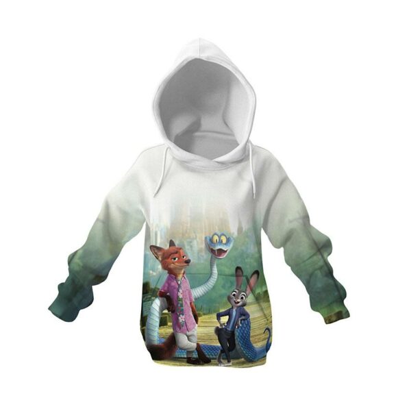 Худи детское с принтом «Зверополис 2. Веселые приключения. Zootopia 2. Fun adventures»