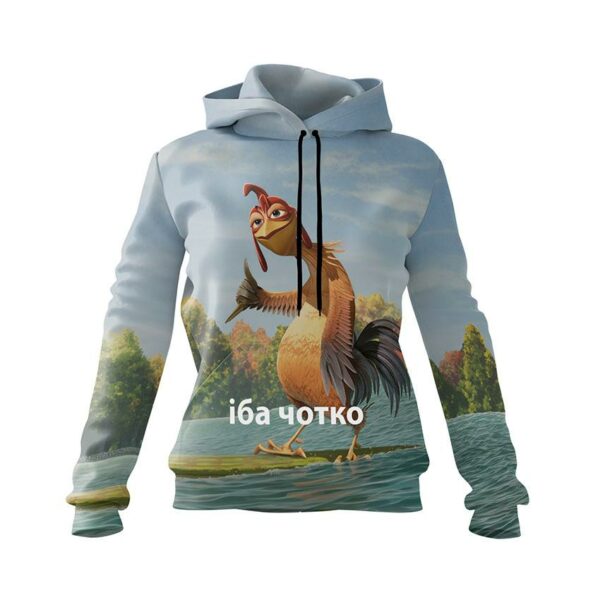 Худі жіноче з принтом «Іба Чотко. Півень. Мем. Iba Chotko. Rooster. Meme»