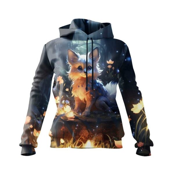 Худі жіноче з принтом «Лисичка. Казковий ліс. Арт. Fox. Fairytale forest. Art»