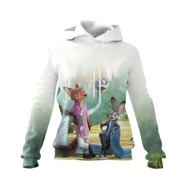 Худі жіноче з принтом «Зоотрополіс 2. Веселі пригоди. Zootopia 2. Fun adventures»