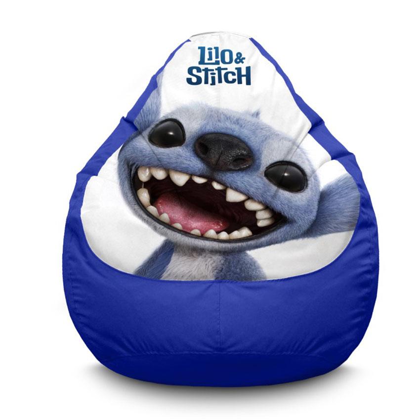 Кресло мешок с принтом «Лило и Стич. Пляжный Стич. Lilo and Stitch. Beach Stitch»
