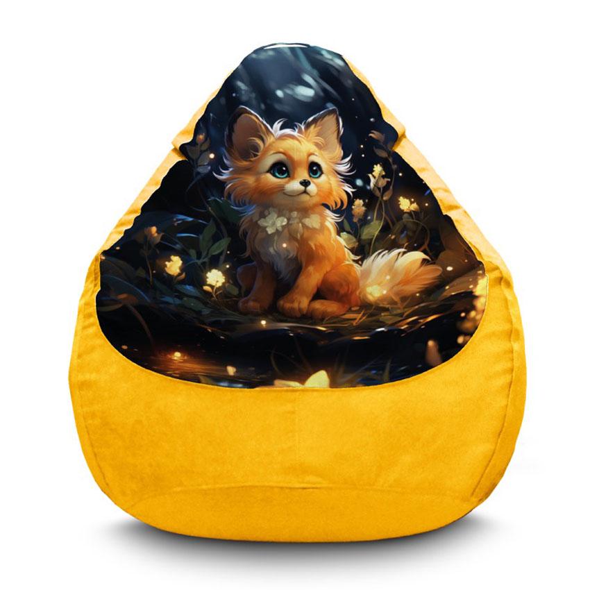 Кресло мешок с принтом «Лило и Стич. Пляжный Стич. Lilo and Stitch. Beach Stitch»