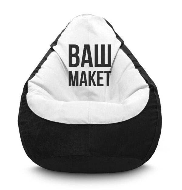 Кресло мешок с принтом "Ваш дизайн" Флок