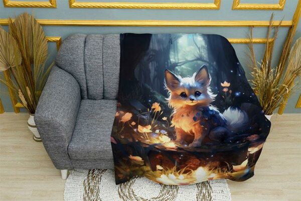 Плед «Лисичка. Казковий ліс. Арт. Fox. Fairytale forest. Art»