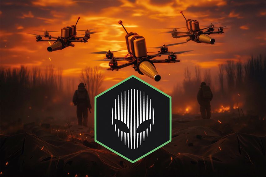 Флаг 412-я отдельная бригада беспилотных систем «NEMESIS» (412 ОБрБпС) ВСУ FPV дроны