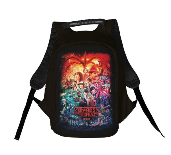 Рюкзак антикрадій з принтом "Дивні дива. Нетфлікс. Stranger Things. Netflix"