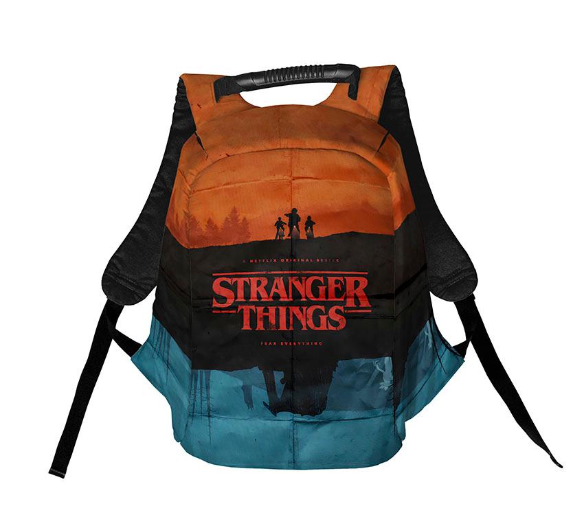 Рюкзак антикрадій з принтом "Дивні дива. Нічний Похід. Stranger Things. Night Walk"