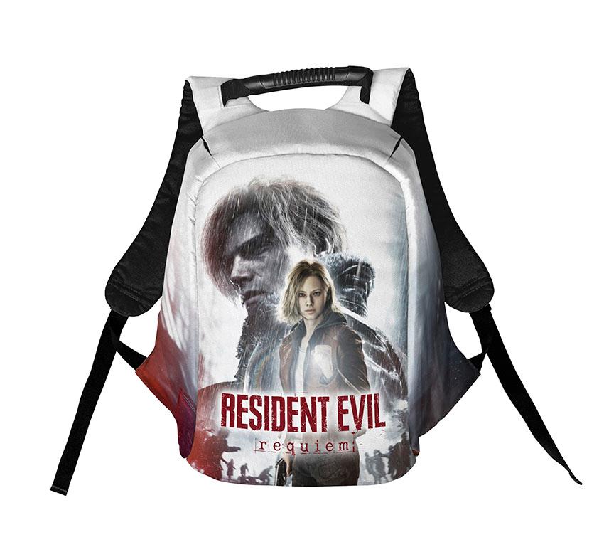 Рюкзак антикрадій з принтом "Оселя Зла. Реквієм. Туман апокаліпсису. Resident Evil. Requiem. Apocalypse Fog"