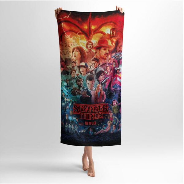 Полотенце с принтом «Очень странные дела. Нетфликс. Stranger Things. Netflix»