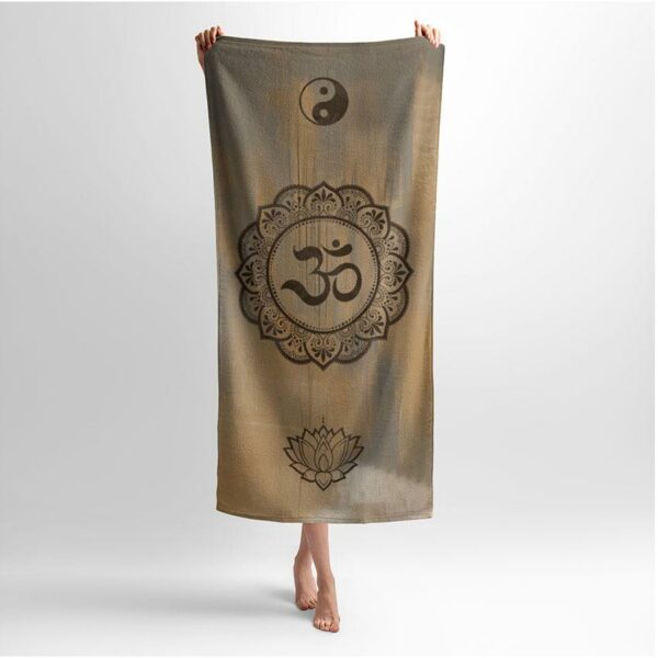 Полотенце с принтом «Ом Мандала. Om Mandala»