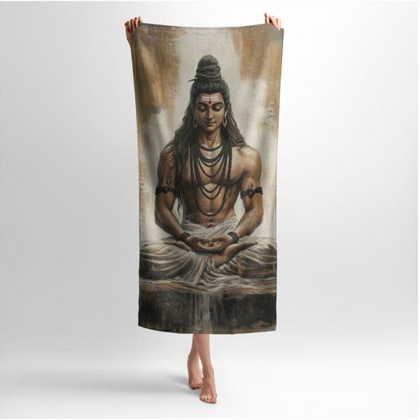 Полотенце с принтом «Шива. Арт. Shiva. Art»