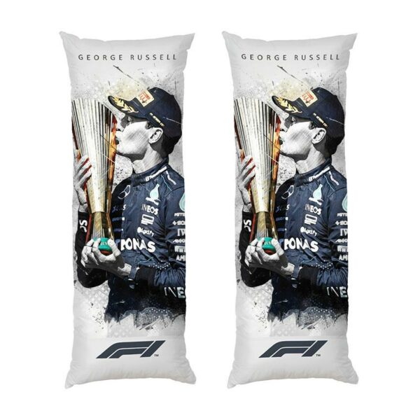 Дакимакура подушка для объятий «Джордж Расселл. Золотой кубок. Формула-1. George Russell. Golden Cup. Formula-1»