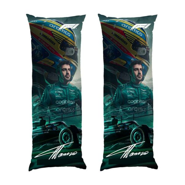 Дакимакура подушка для объятий «Фернандо Алонсо. Скорость Астон Мартин. Формула-1. Fernando Alonso. Aston Martin Speed. Formula-1»