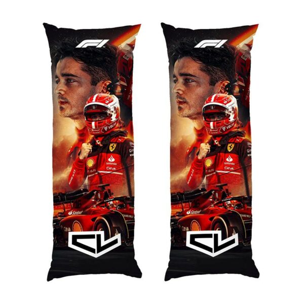 Дакимакура подушка для объятий «Шарль Леклер. Огненный драйв. Формула-1. Charles Leclerc. Fire Drive. Formula-1»