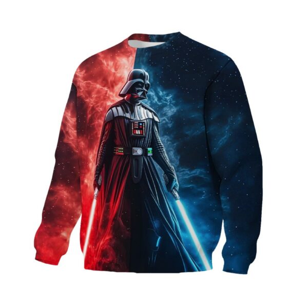 Свитшот унисекс с принтом «Дарт Вейдер. Космический лидер. Звездные войны. Darth Vader. Space Lord. Star Wars»