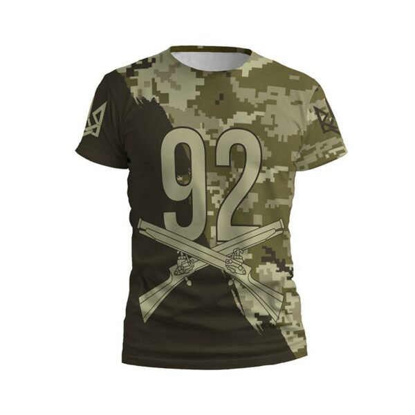 Футболка мужская спортивная с принтом «92-я отдельная штурмовая бригада. Путь воина. Warrior Path»