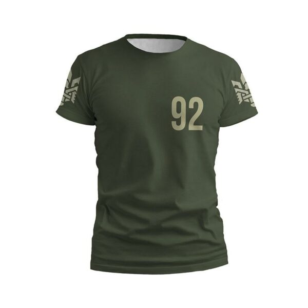 Футболка мужская спортивная с принтом «92-я отдельная штурмовая бригада. Украинская тактика. Ukrainian Tactics»