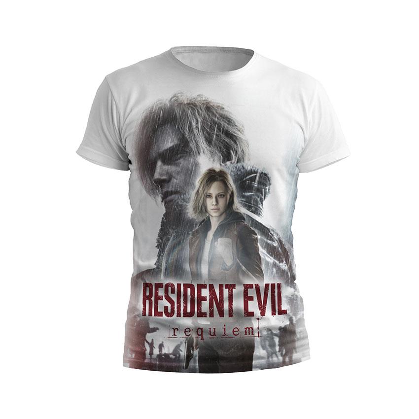 Футболка мужская спортивная с принтом «Обитель Зла. Реквием. Туман апокалипсиса. Resident Evil. Requiem. Apocalypse Fog»