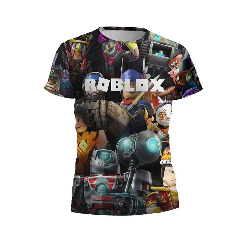 Футболка дитяча спортивна з принтом «Герої Роблокс. Roblox Heroes»