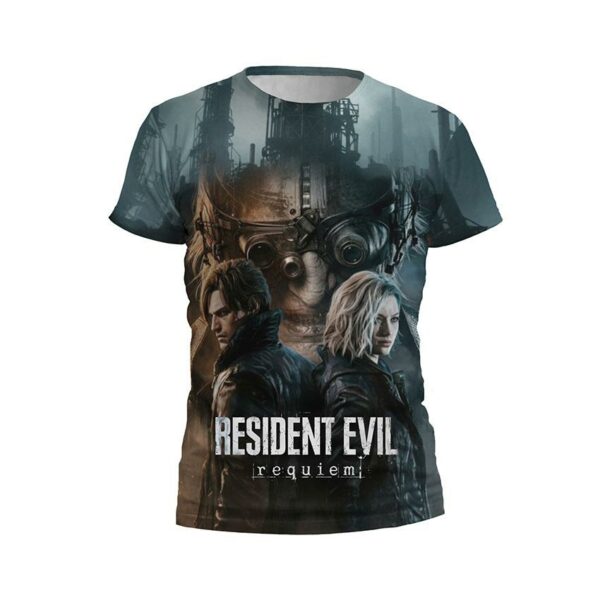 Футболка дитяча спортивна з принтом «Оселя Зла. Реквієм. Місто жаху. Resident Evil. Requiem. City of Horror»