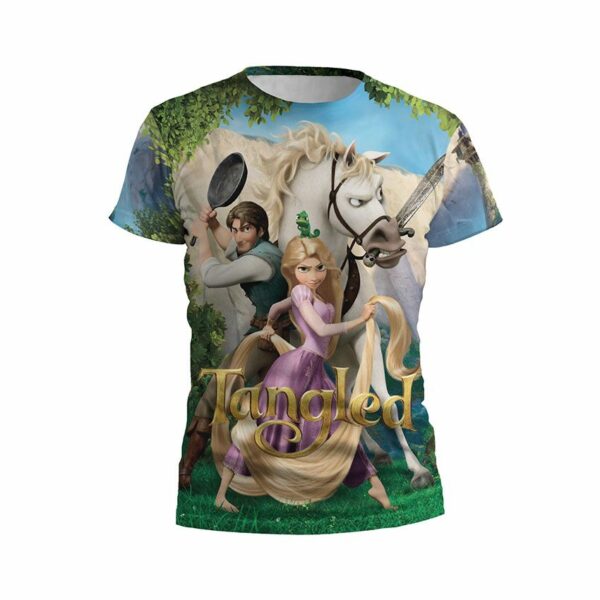 Футболка дитяча спортивна з принтом «Рапунцель. Чарівна пригода. Rapunzel. Magical Adventure»