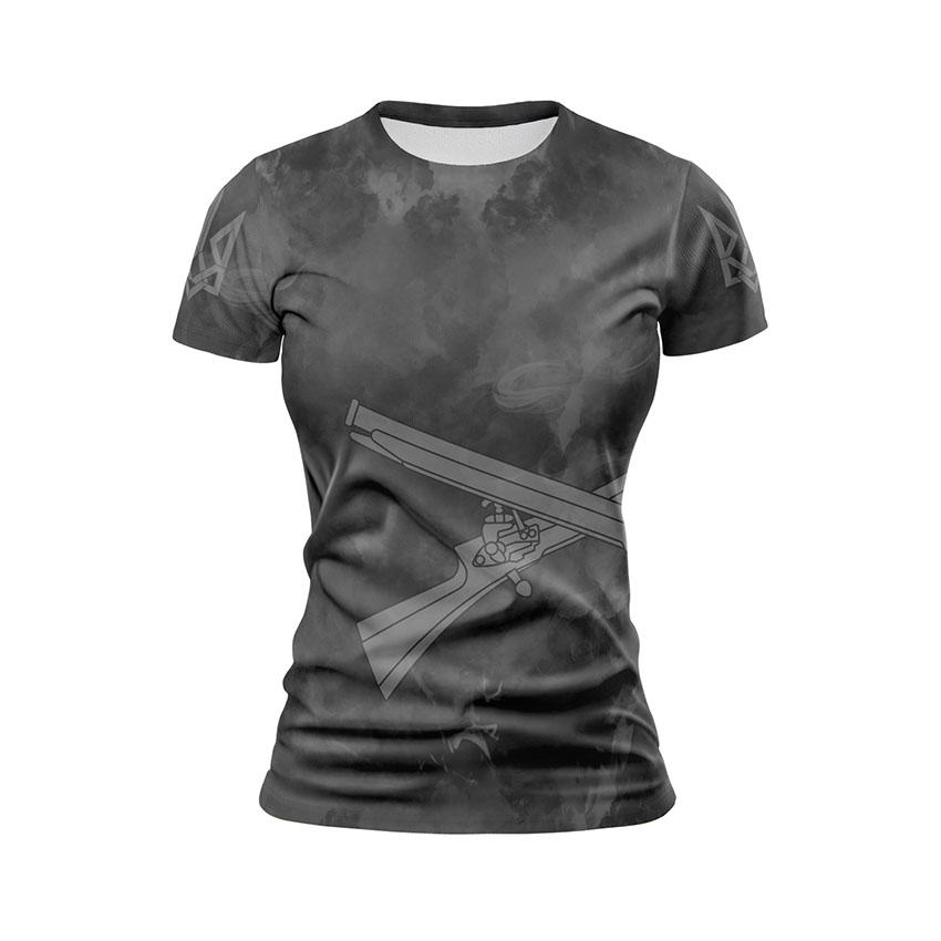 Футболка женская спортивная с принтом «92-я отдельная штурмовая бригада. Тактический стиль. Tactical style»