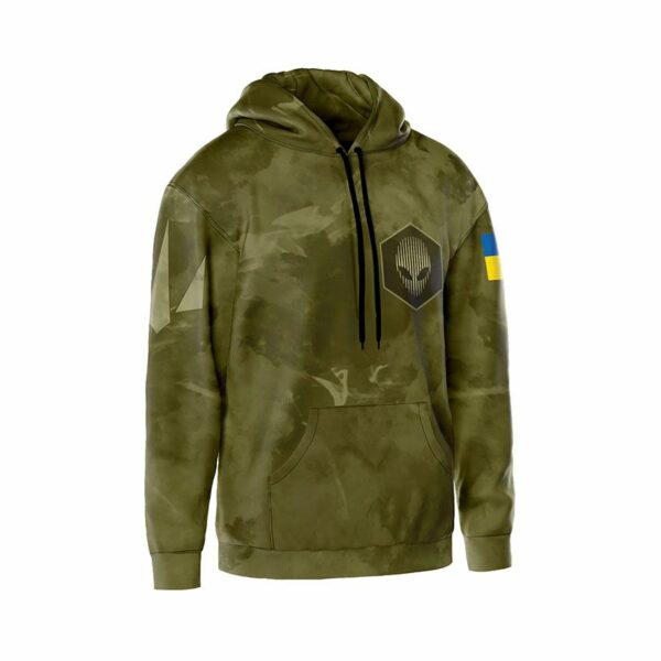 Худи мужское с принтом «412-я отдельная бригада беспилотных систем «NEMESIS». Тактический стиль. Tactical style»