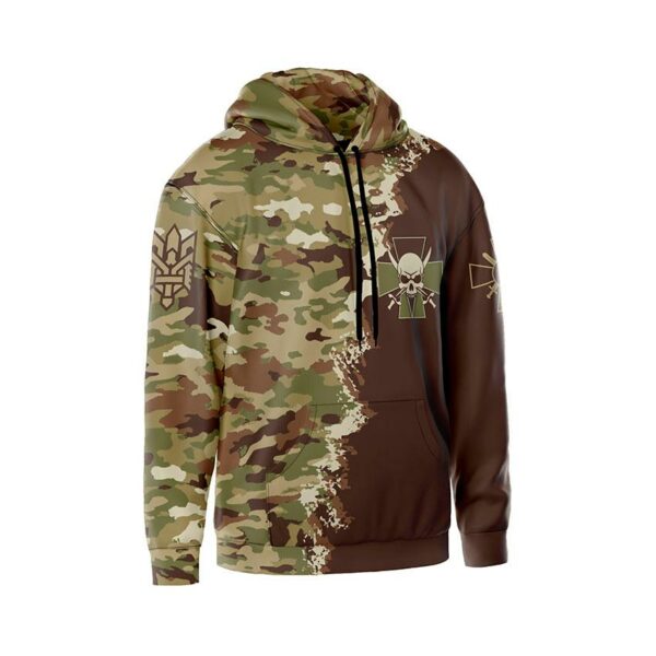 Худи мужское с принтом «72-я отдельная механизированная бригада. Камуфляж. Camouflage»