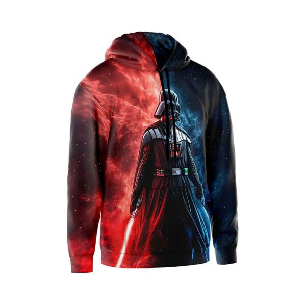 Худи мужское с принтом «Дарт Вейдер. Космический лидер. Звездные войны. Darth Vader. Space Lord. Star Wars»