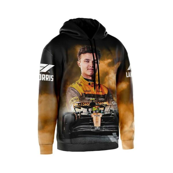 Худи мужское с принтом «Ландо Норрис. Драйв. Формула-1. Lando Norris. Drive. Formula-1»