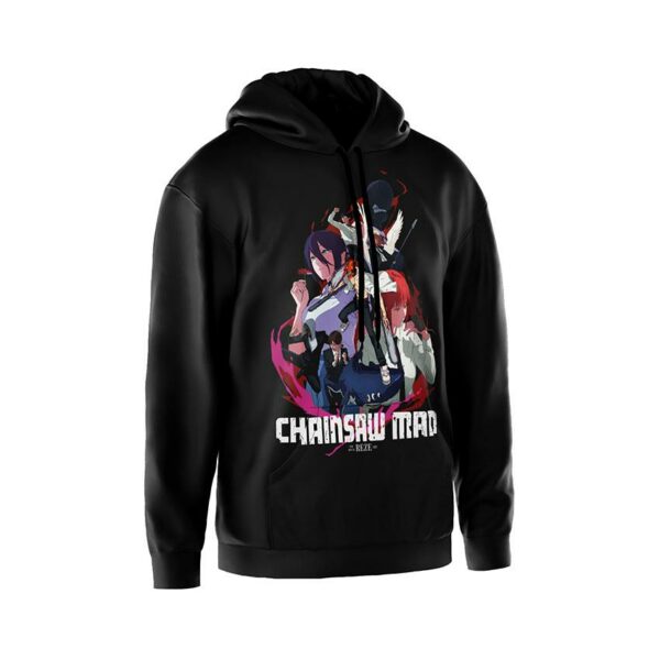 Худі чоловіче з принтом «Людина-бензопила. Світ Демонів. Chainsaw Man. World of Devils»