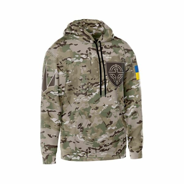 Худи мужское с принтом «Силы беспилотных систем Вооруженных сил Украины. Несокрушимый знак. Unbreakable Symbol»