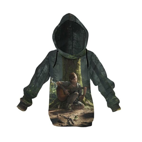 Худі дитяче з принтом «Еллі біля дерева. Останні з нас. Ellie by the tree. The Last of Us»