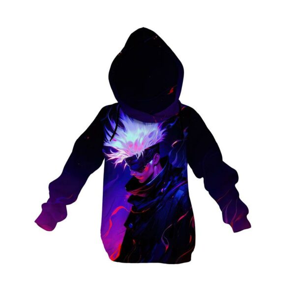 Худі дитяче з принтом «Годжо. Темна енергія. Магічна Битва. Gojо. Dark Energy. Jujutsu Kaisen»