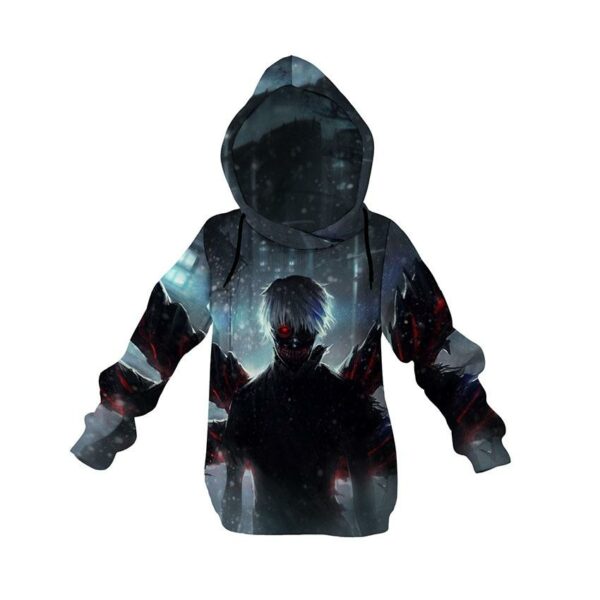 Худі дитяче з принтом «Кен Канекі. Тінь хаосу. Токійський гуль. Ken Kaneki. Shadow of Chaos. Tokyo Ghoul»