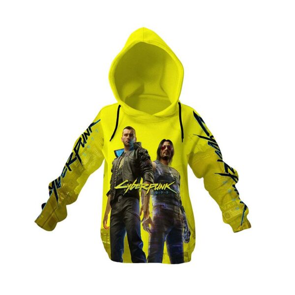 Худі дитяче з принтом «Кіберпанк. Енергія міста. Cyberpunk. City energy»