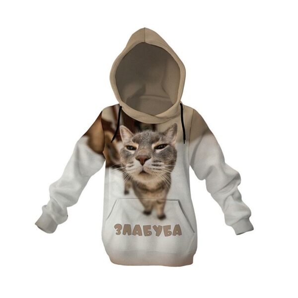 Худі дитяче з принтом «Кіт Злабуба. Мем. Cat Zlabuba. Meme»