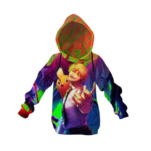 Худі дитяче з принтом «Людина-бензопила. Демонічна харизма. Chainsaw Man. Demonic Charisma»