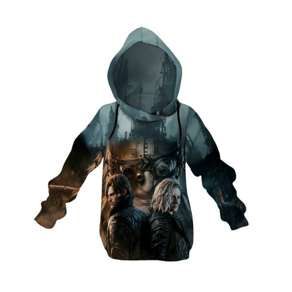 Худи детское с принтом «Обитель зла. Реквием. Город ужаса. Resident Evil. Requiem. City of Horror»