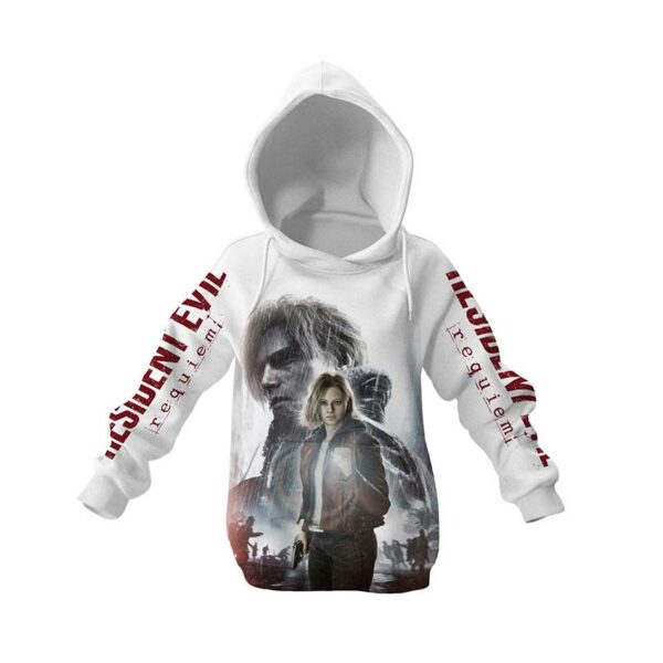 Худи детское с принтом «Обитель Зла. Реквием. Туман апокалипсиса. Resident Evil. Requiem. Apocalypse Fog»
