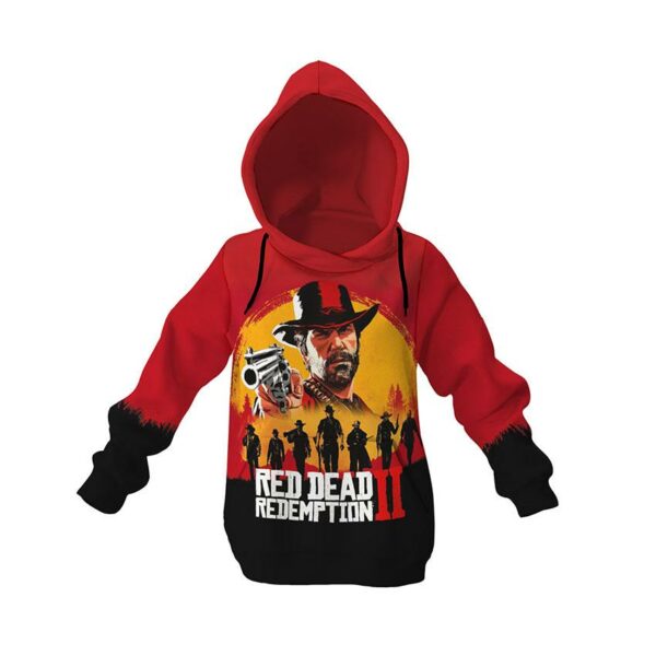 Худі дитяче з принтом «Вогонь пригод. Adventure Blaze. Red Dead Redemption 2»