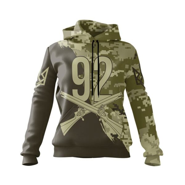 Худи женское с принтом «92-я отдельная штурмовая бригада. Путь воина. Warrior Path»