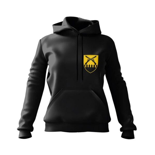 Худи женское с принтом «92-я отдельная штурмовая бригада. Знак силы. Mark of Force»