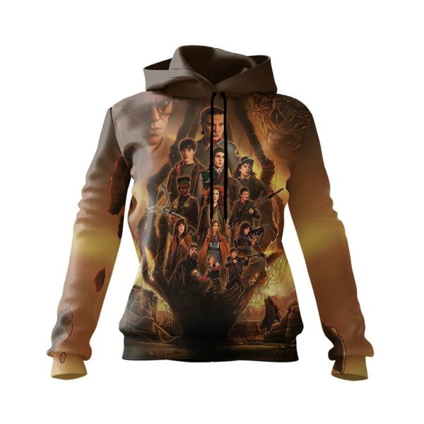 Худи женское с принтом «Очень странные дела. 5 сезон. Мир Ужасов. Stranger Things. Season 5. World of Horrors»