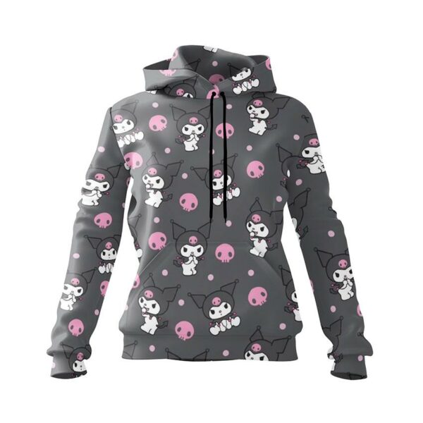 Худи женское с принтом «Куроми. Темная эстетика. Kuromi. Dark Aesthetic»