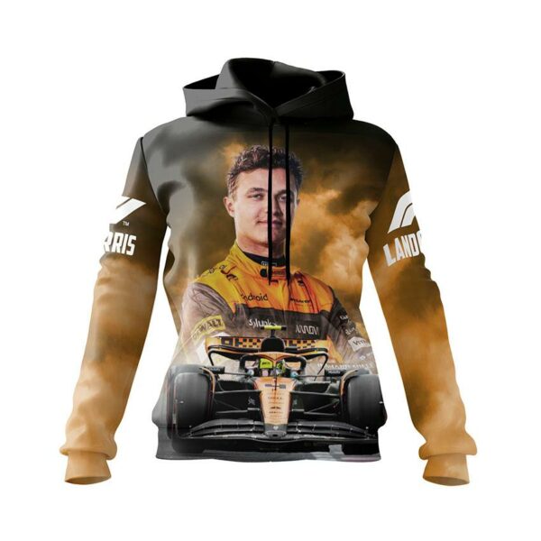 Худи женское с принтом «Ландо Норрис. Драйв. Формула-1. Lando Norris. Drive. Formula-1»