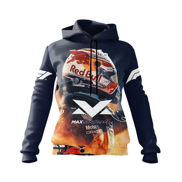 Худи женское с принтом «Макс Ферстаппен. Чемпион Формулы-1. Max Verstappen. Champion Formula-1»